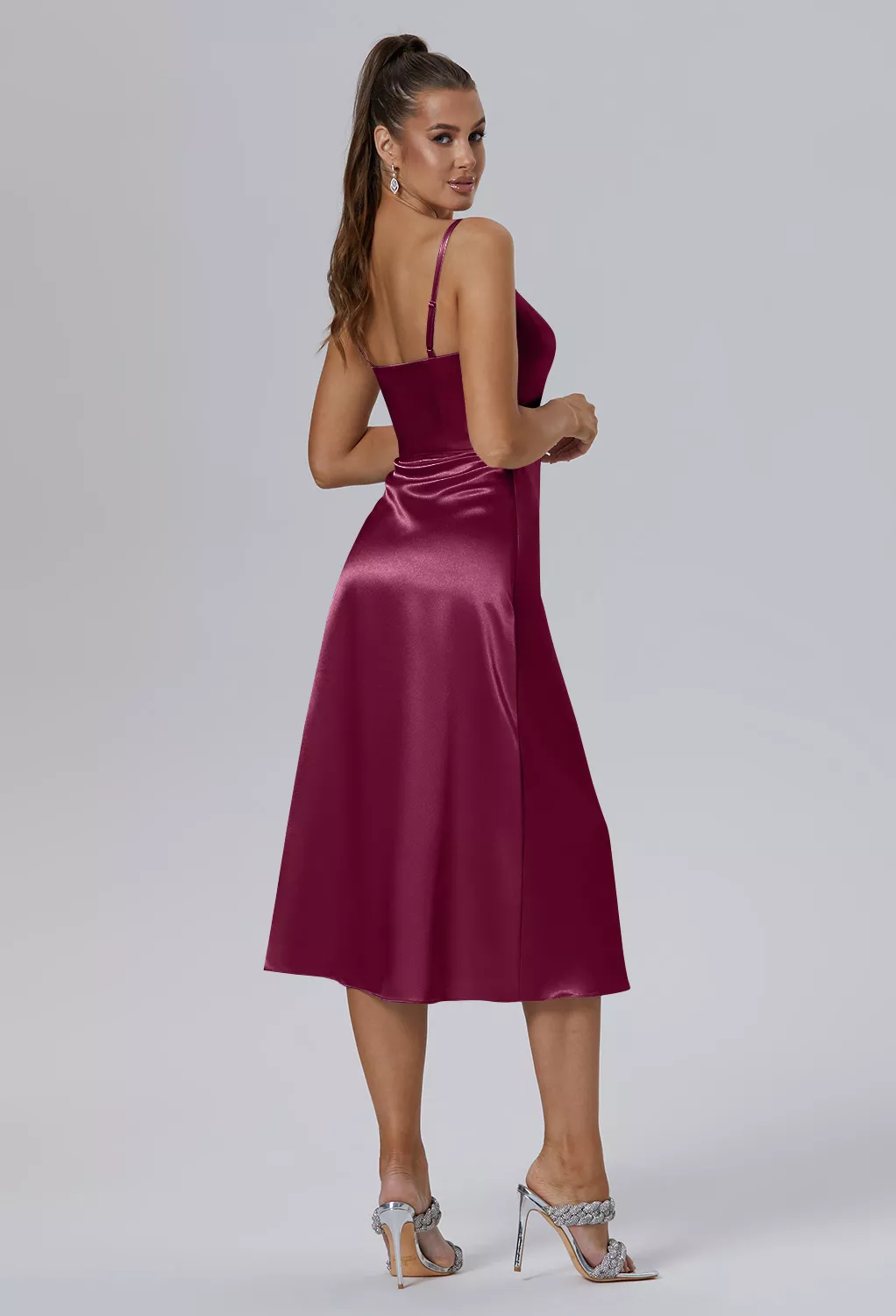 AW Faith Burgundy  Spring Wedding Guest Dresses